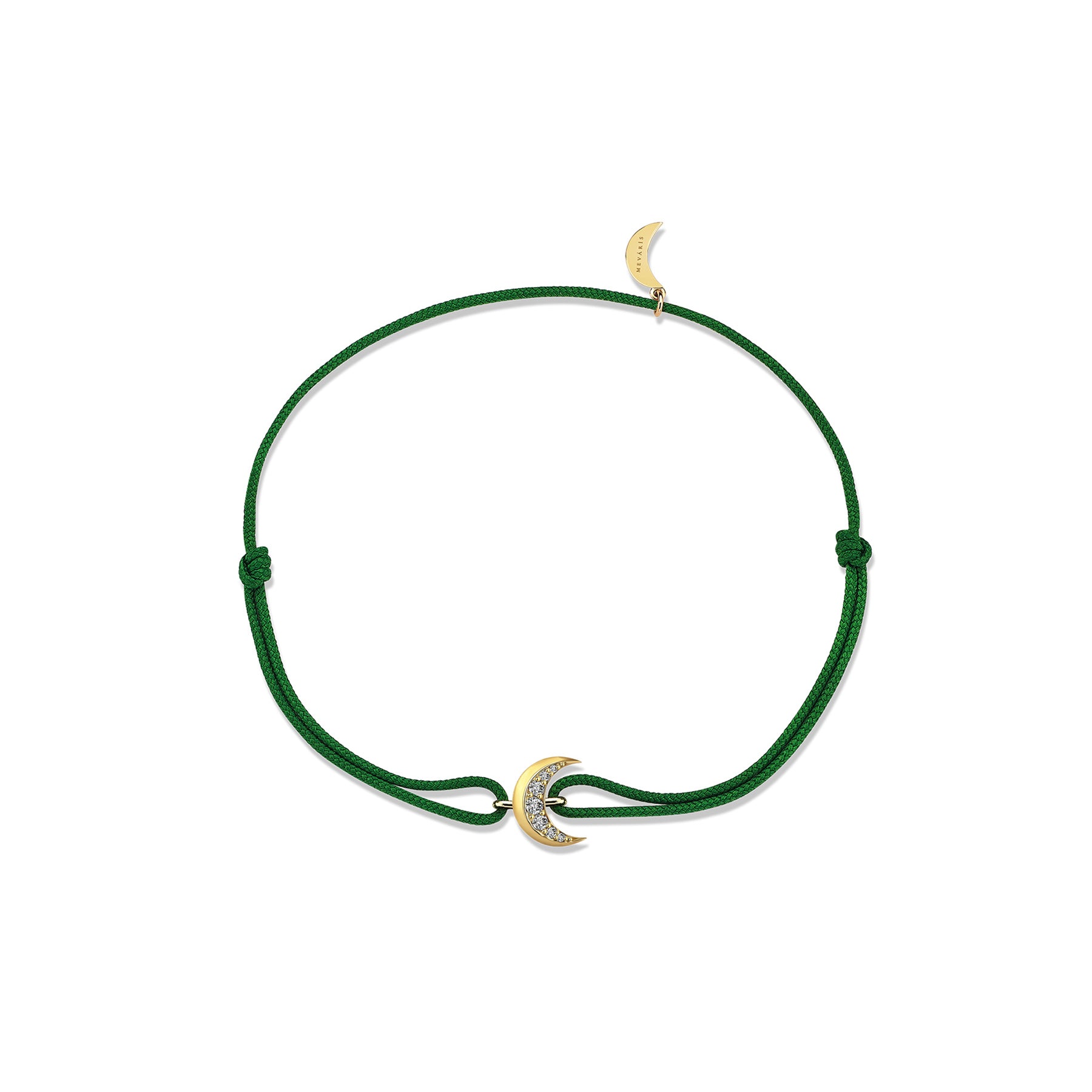 HIGH MOON GREEN CORD BRACELET - Mevaris